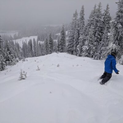 Powder boarding