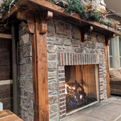 Lodge Fireplace