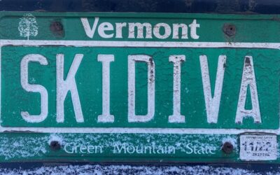 Ski License Plate