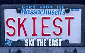 Ski License Plate