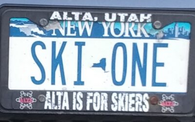 Ski License Plate