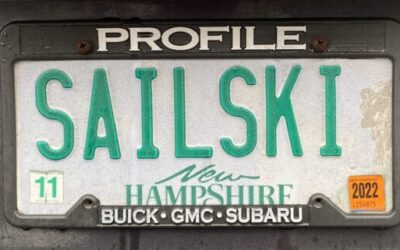 Ski License Plate