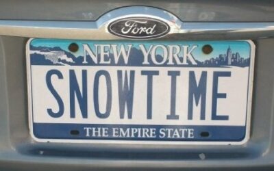 Ski License Plate