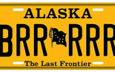 Ski License Plate
