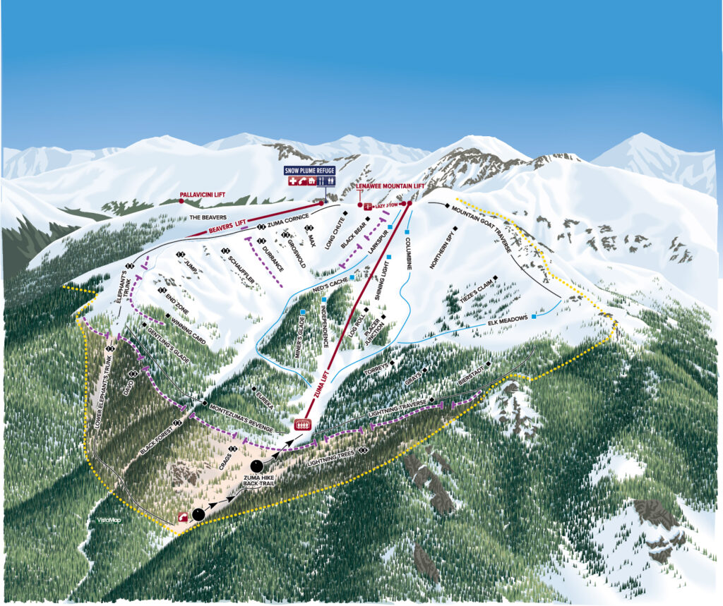 Arapahoe Basin trail map
