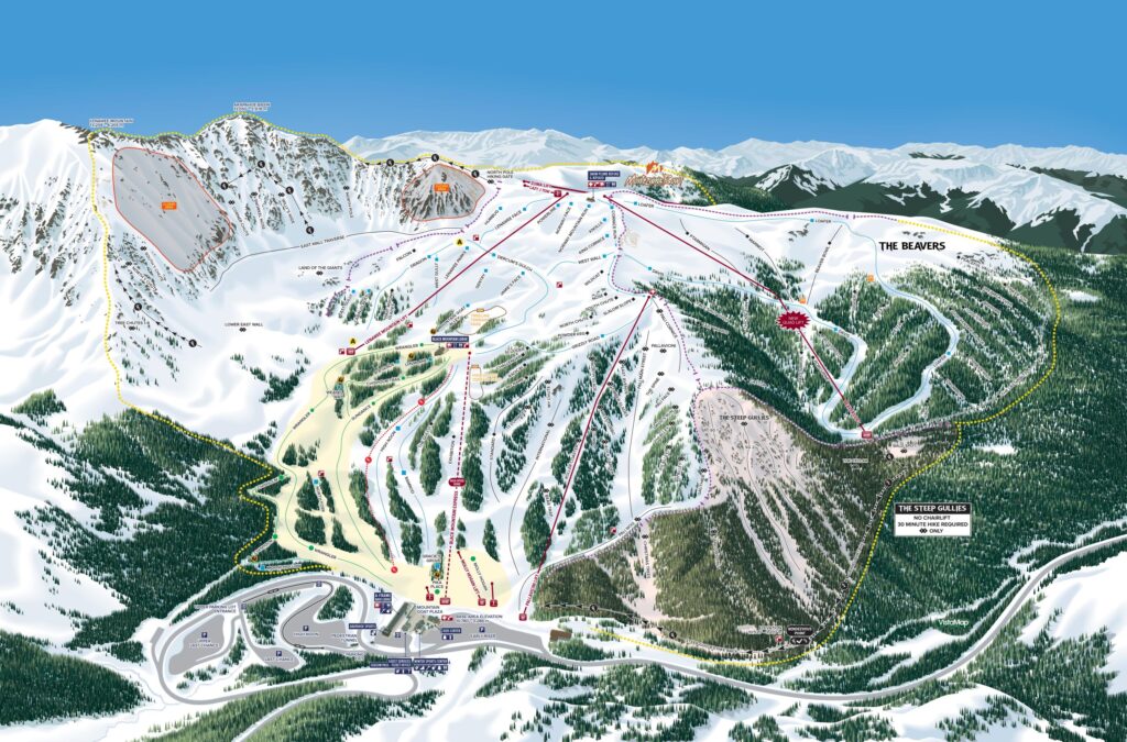 A-Basin trail map