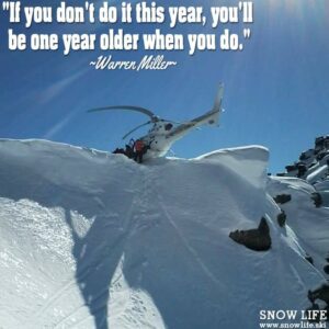 Heli-skiing