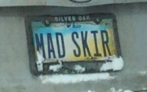 Ski License Plate