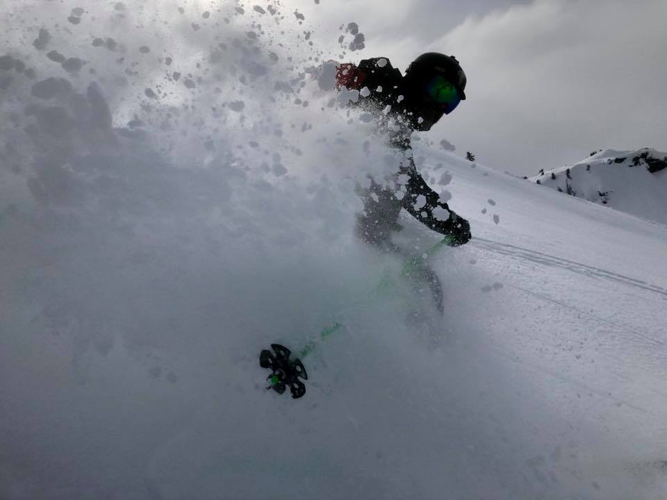 Powder skiing