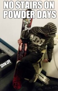Funny snowboard meme
