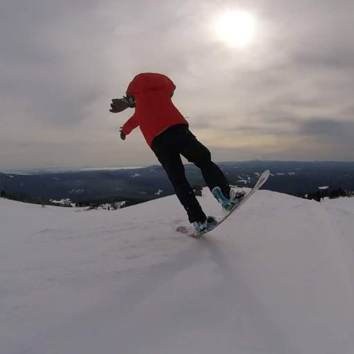 Snowboarding butter
