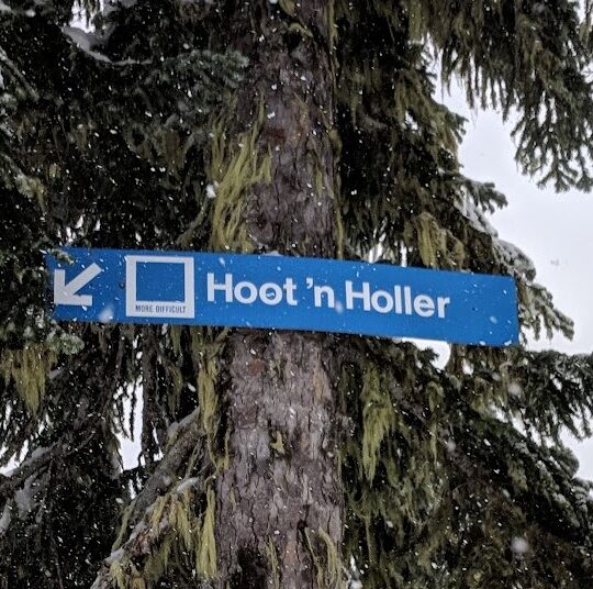 Ski Trail sign