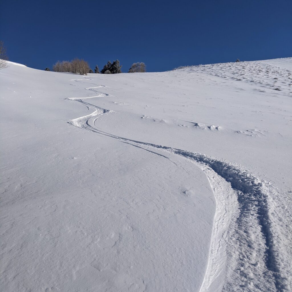 Perfect ski track