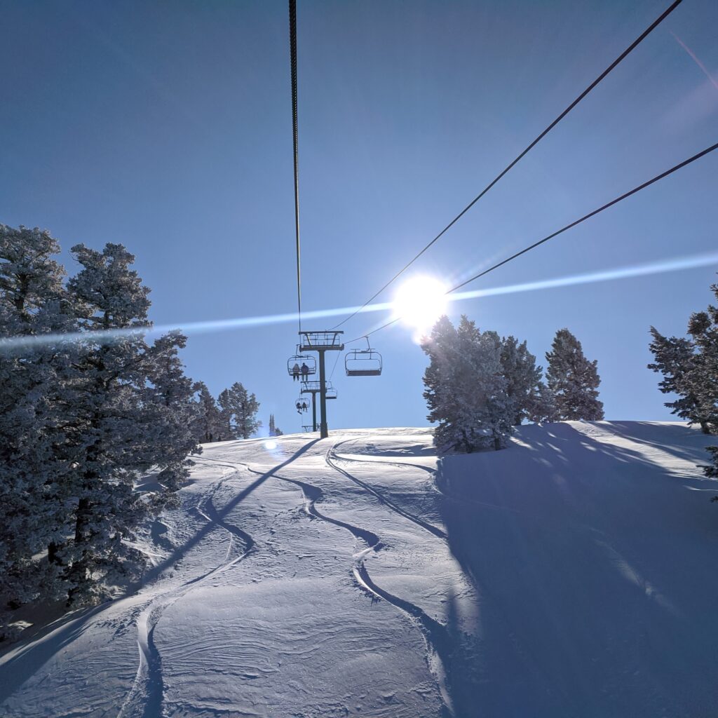 Sunny chairlift