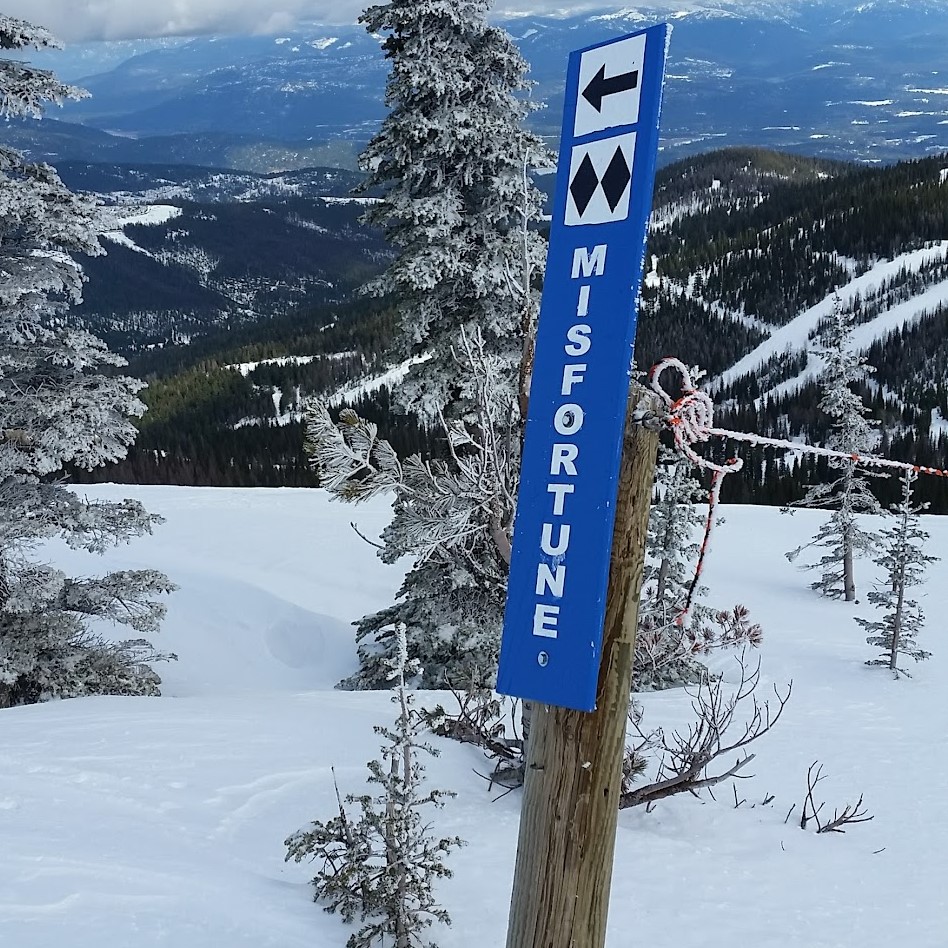 Funny ski trail