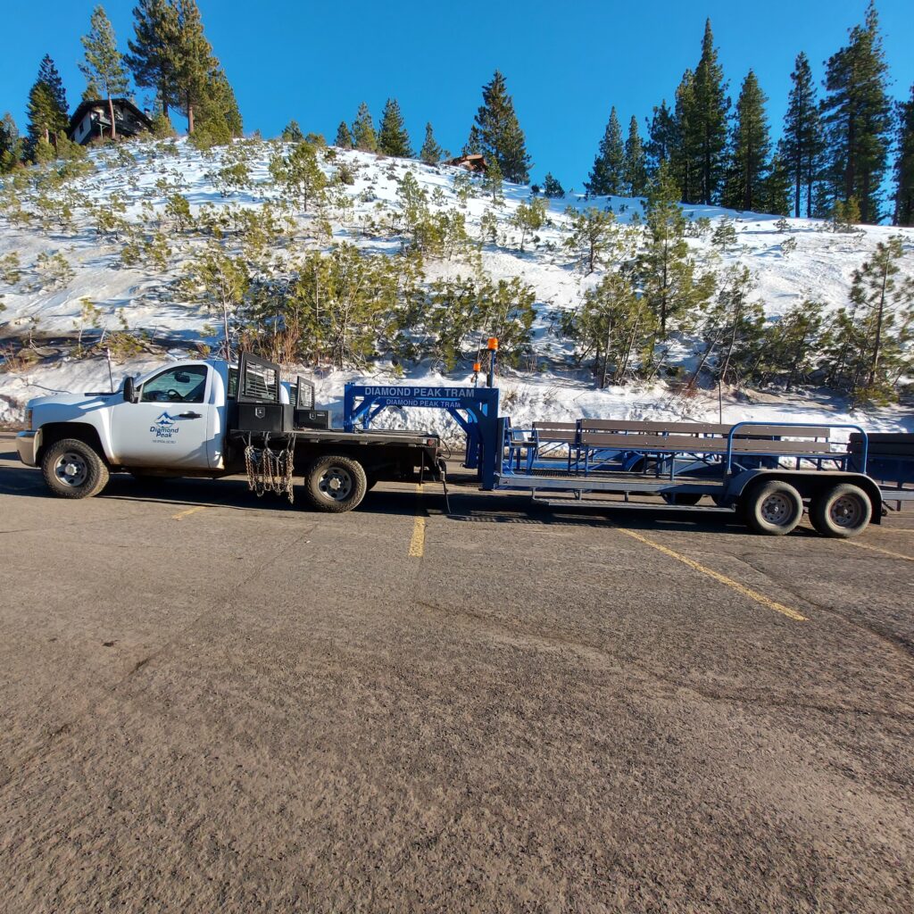Ski parking shuttle