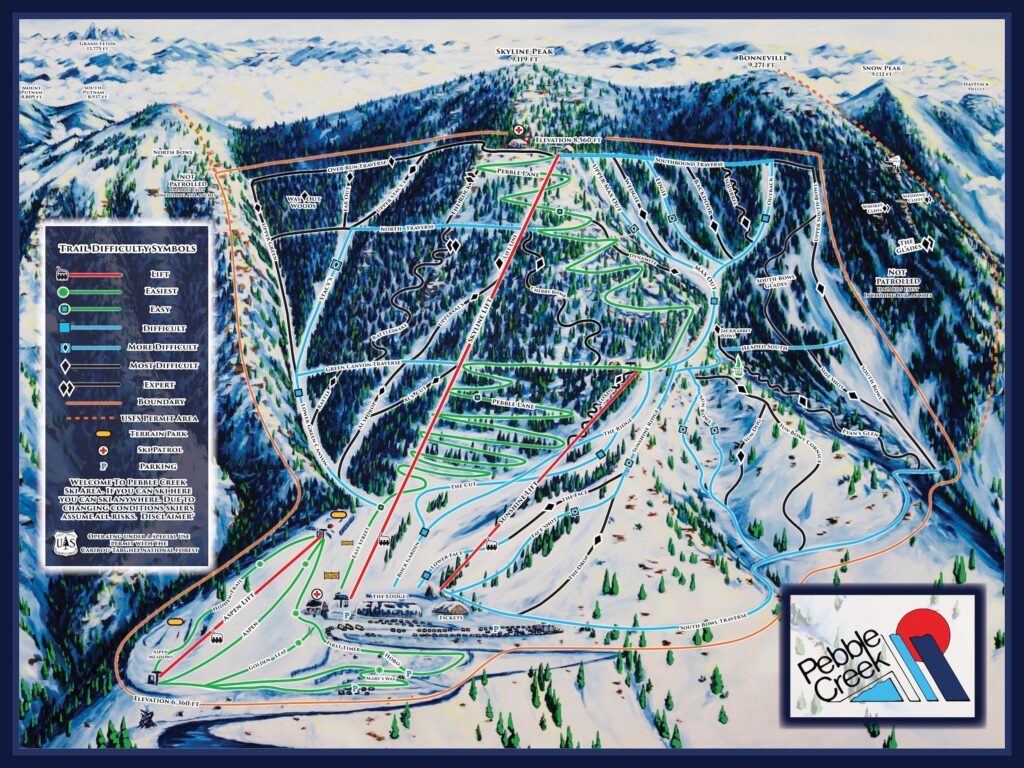 Pebble Creek Trail map