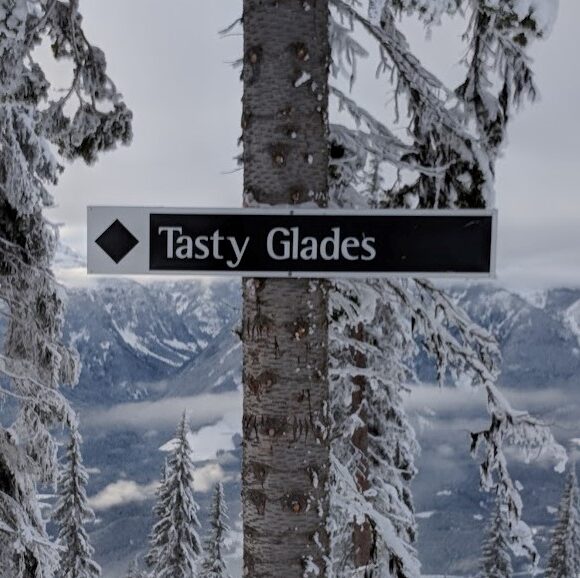 Tasty Glades trail sign