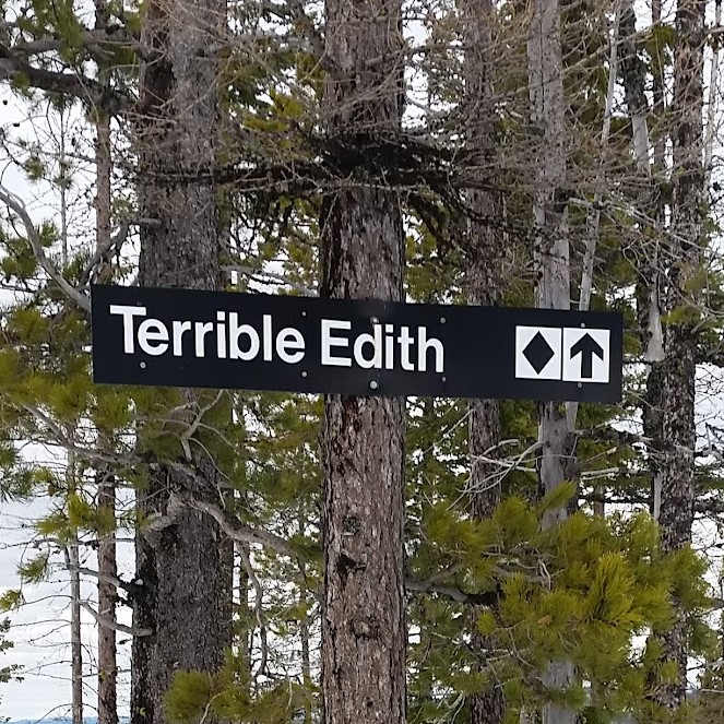 Funny trail sign