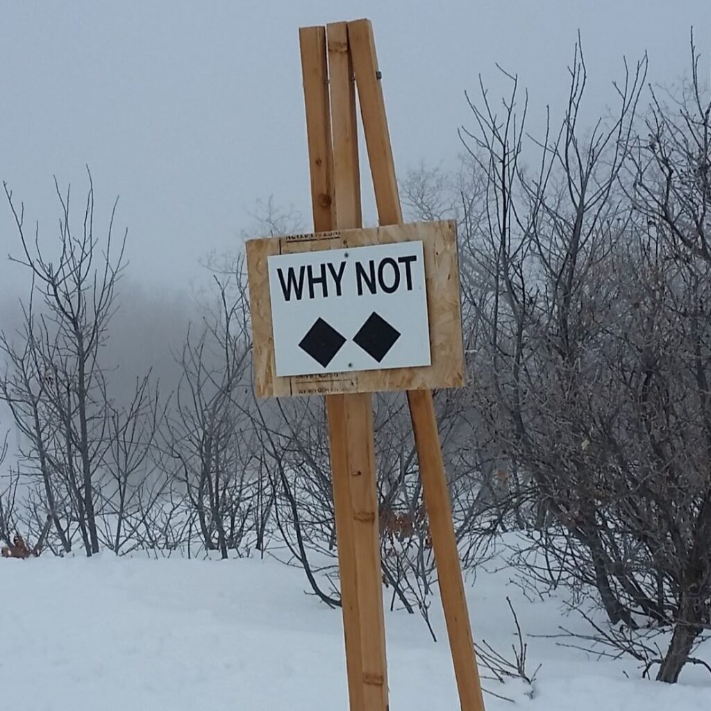 Ski Trail sign