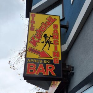 Après Ski sign