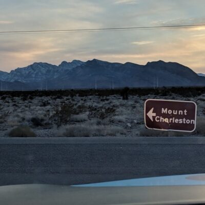 Mount Charleston sign